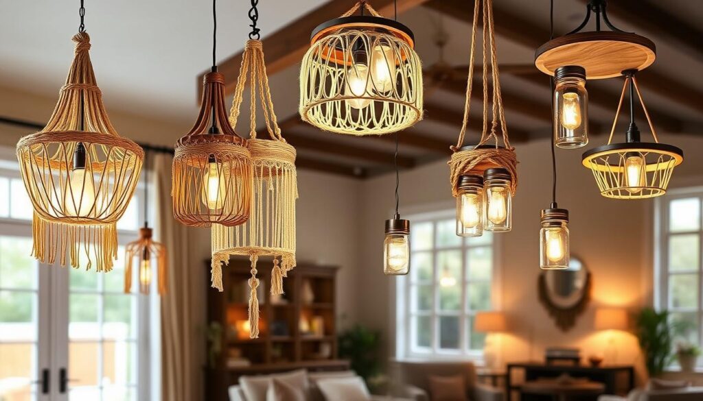 DIY chandeliers