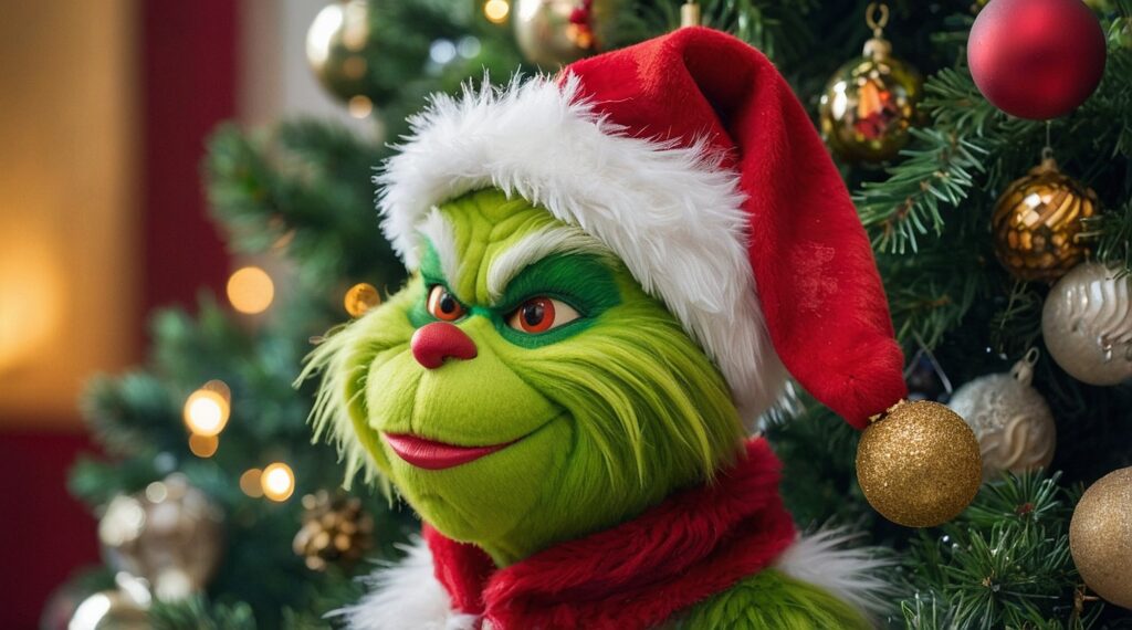 Grinch tree topper
