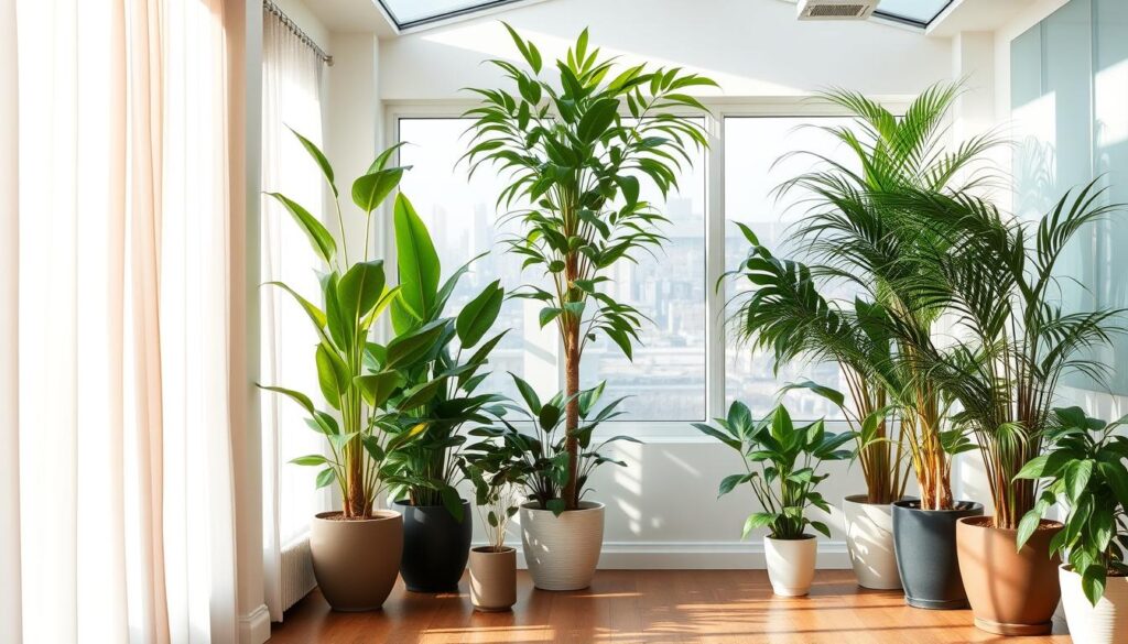 Optimal growing conditions for tall indoor plants