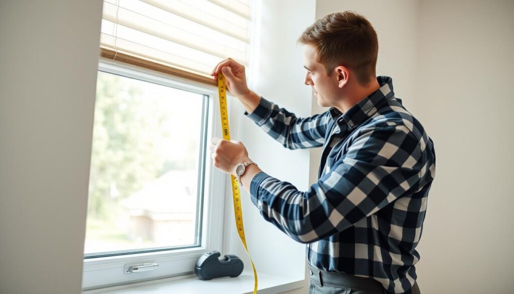Professional blind fitting