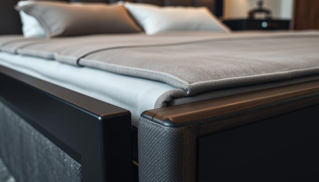 black bed frame materials
