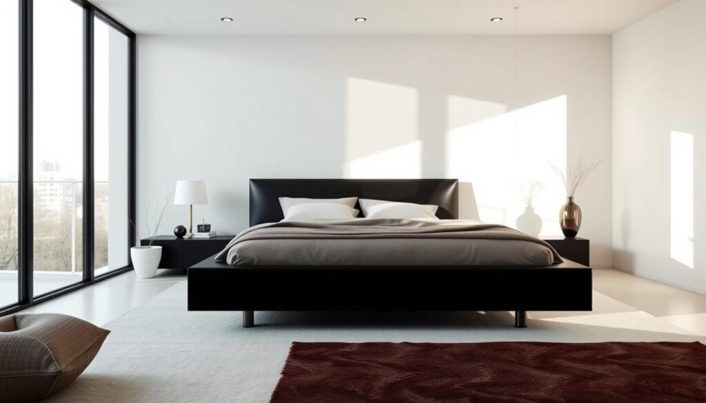 black platform beds