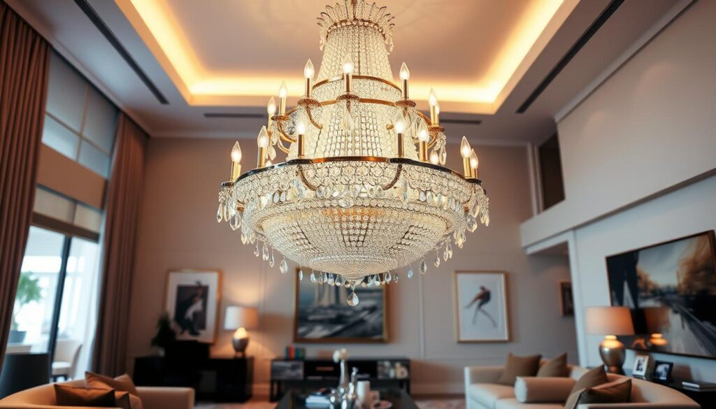 large chandeliers