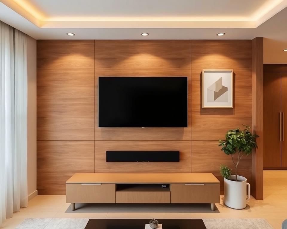 minimalist TV wall design