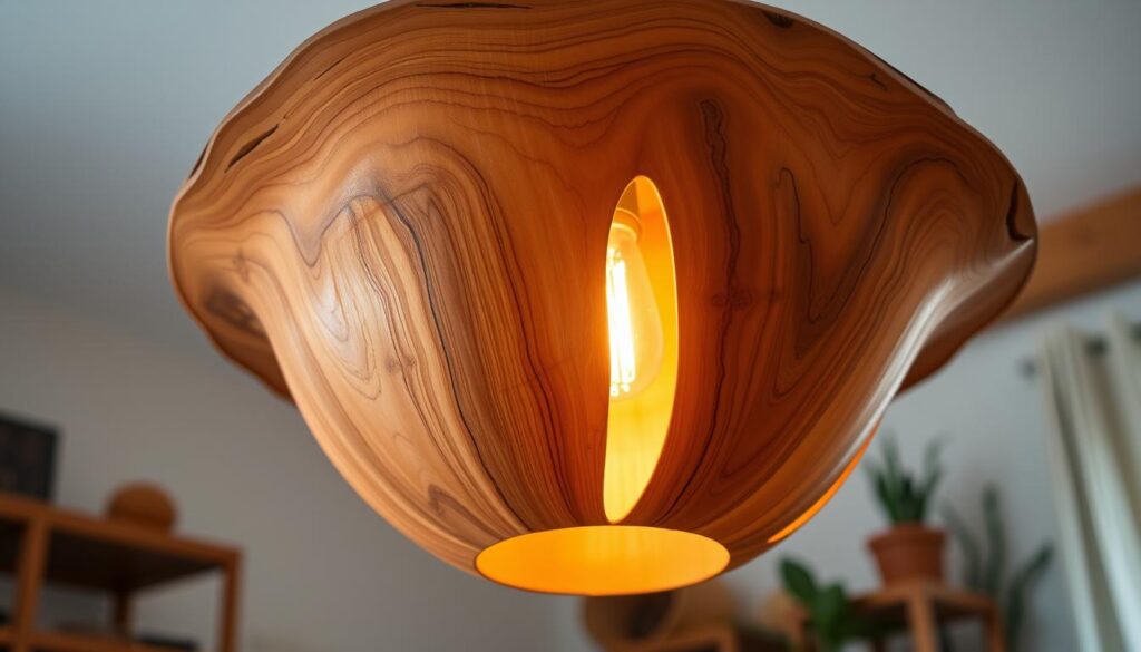 natural wood lighting