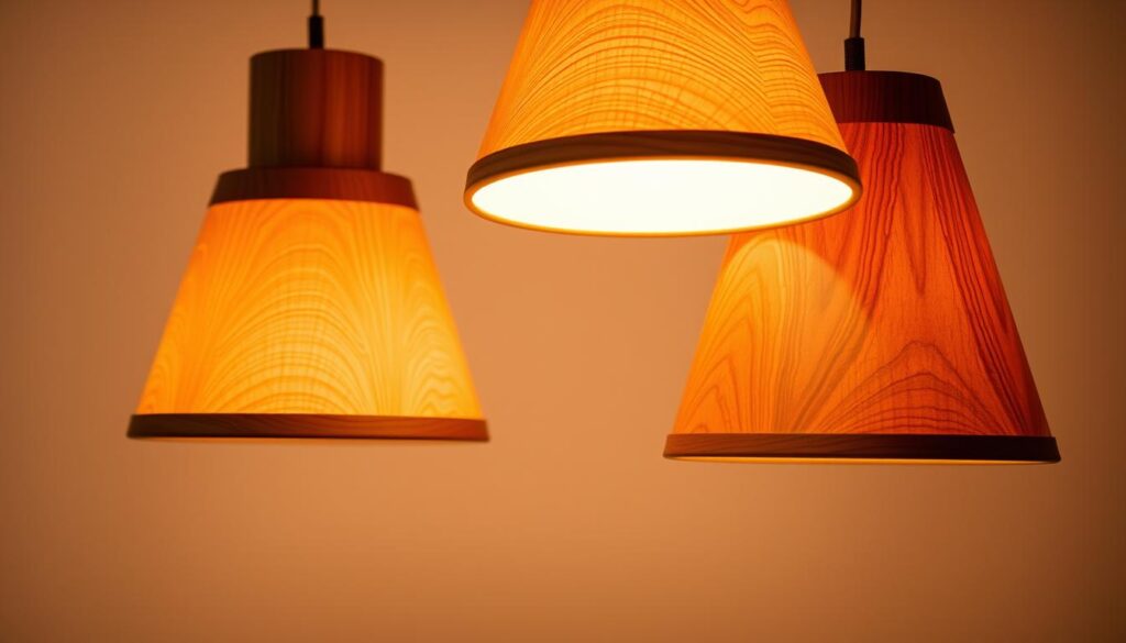 wooden lamp shades