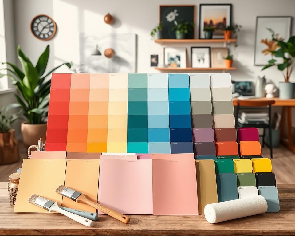 Color palette selection for home improvement projects