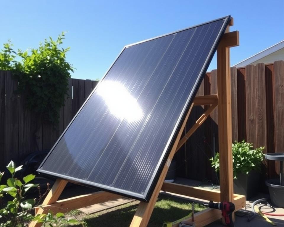 DIY Solar Heat Collector Installation