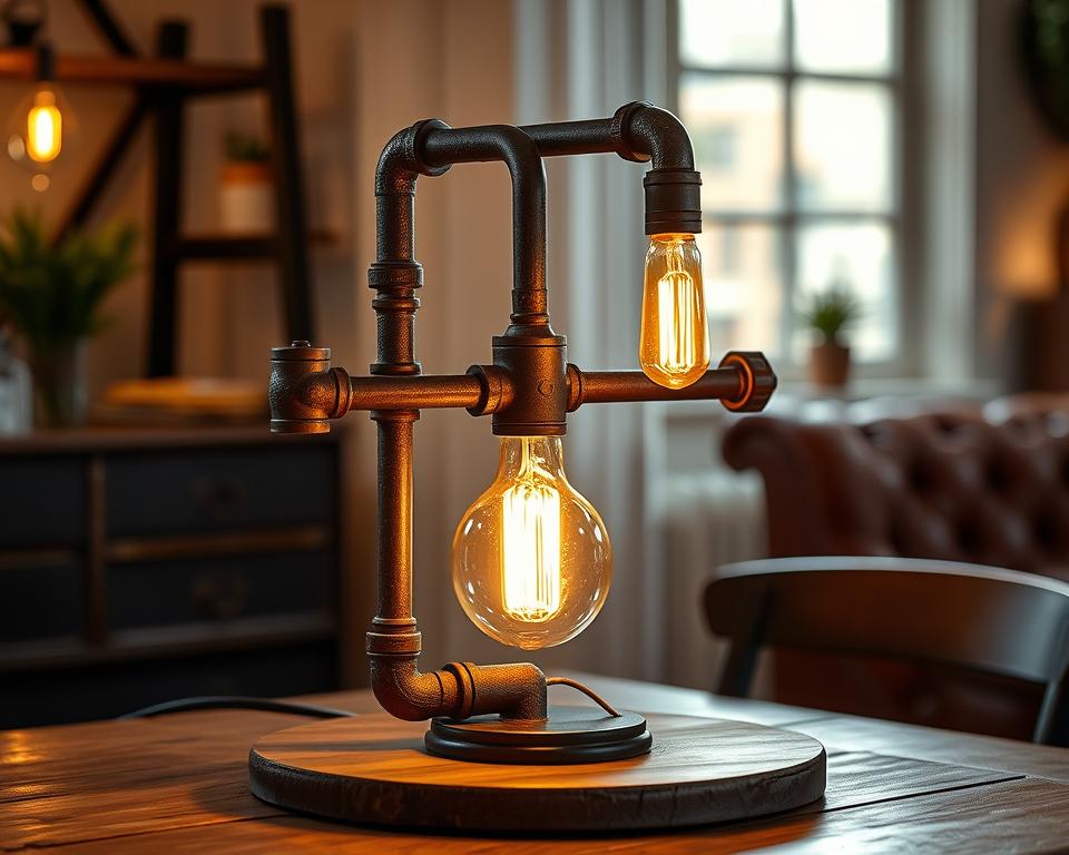 Industrial Pipe Lamp DIY Project
