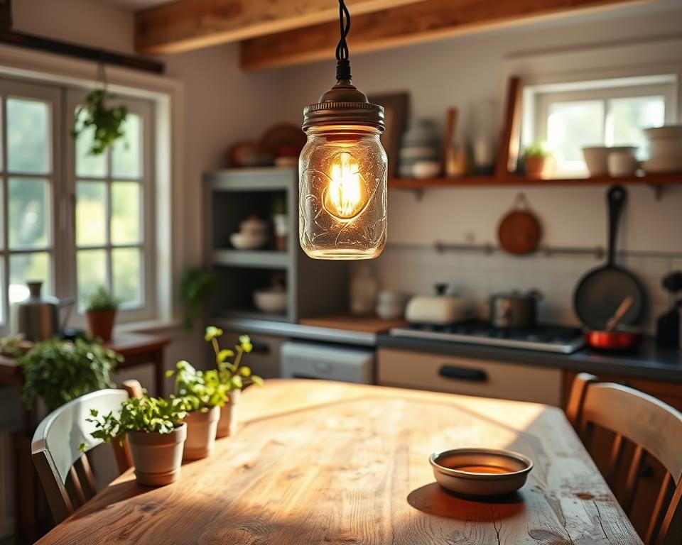 Mason Jar Lighting Fixture DIY Project