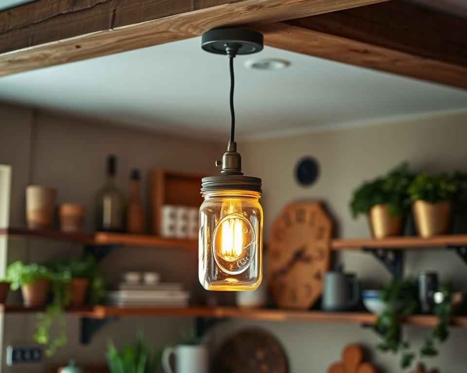 Mason Jar Pendant Light DIY Project