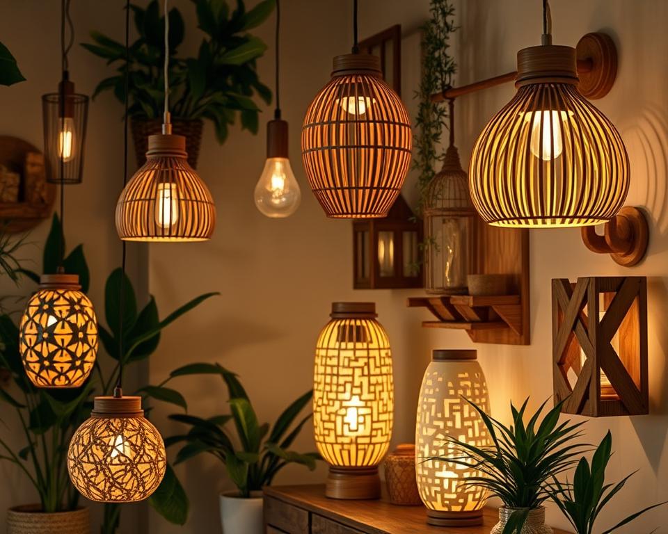 Natural Wood and Bamboo Lighting Projects