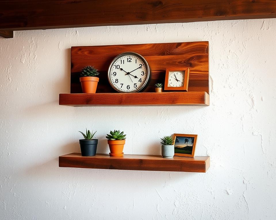 Rustic Floating Shelf DIY Home Decor