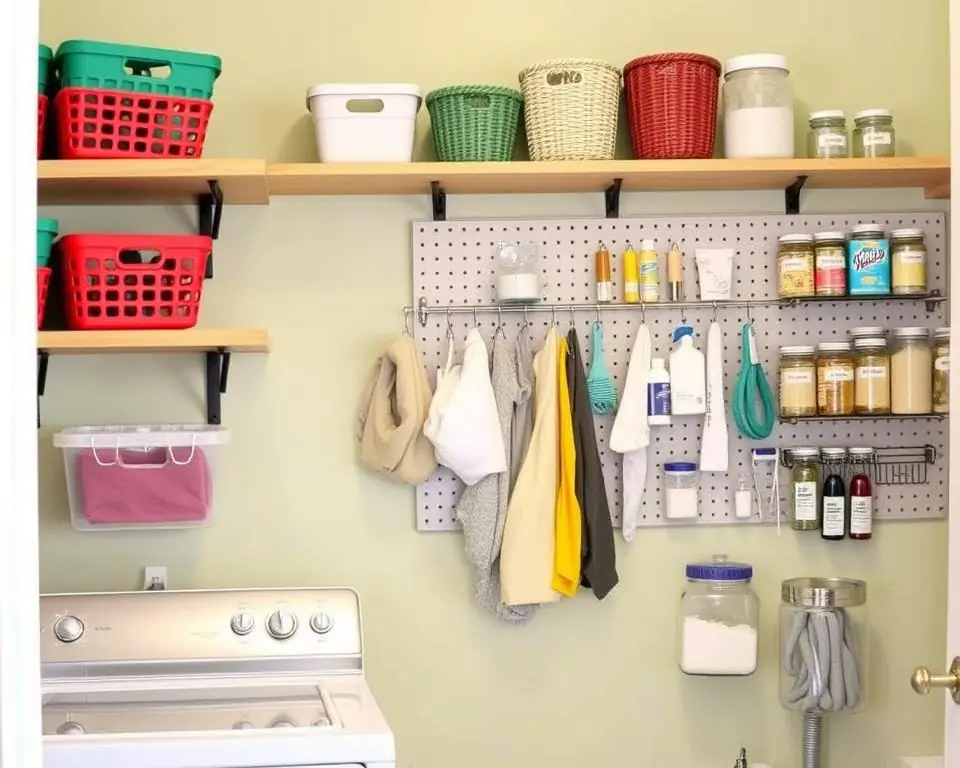 DIY laundry storage