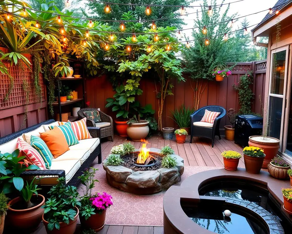 Outdoor space design for inviting atmosphere