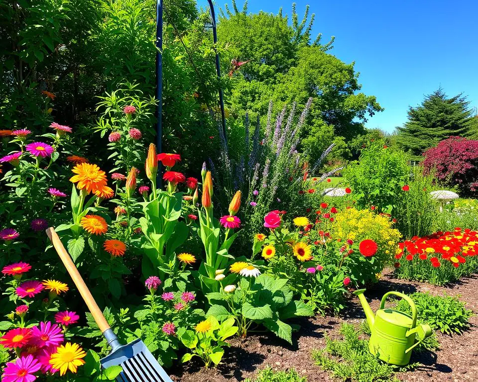 Seasonal garden maintenance