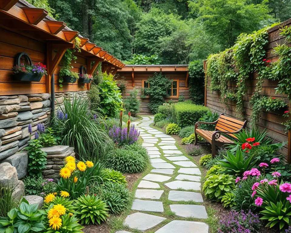 Sustainable garden landscaping