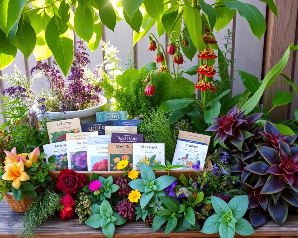 heirloom seeds and native plants