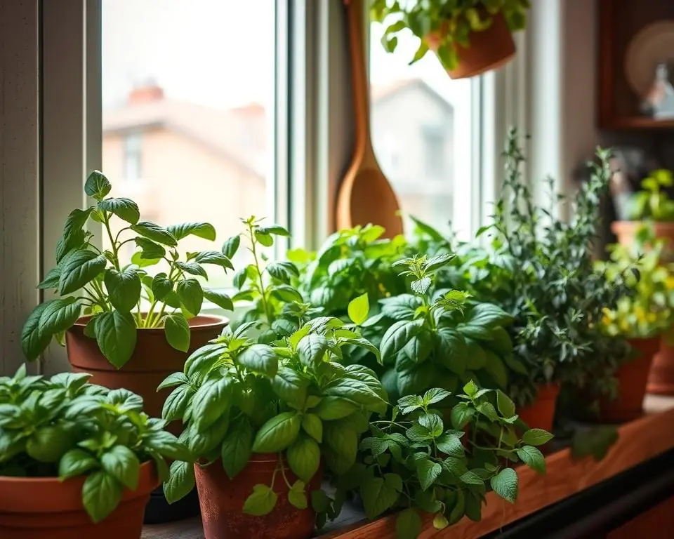 indoor herb garden