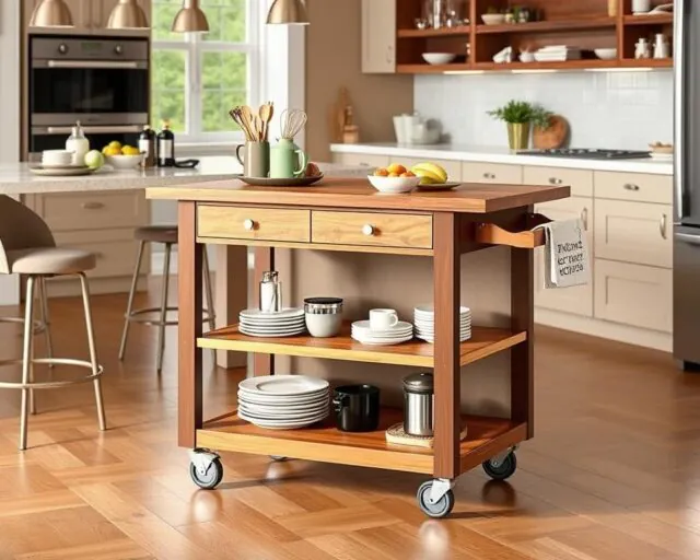 kitchen islands on wheels