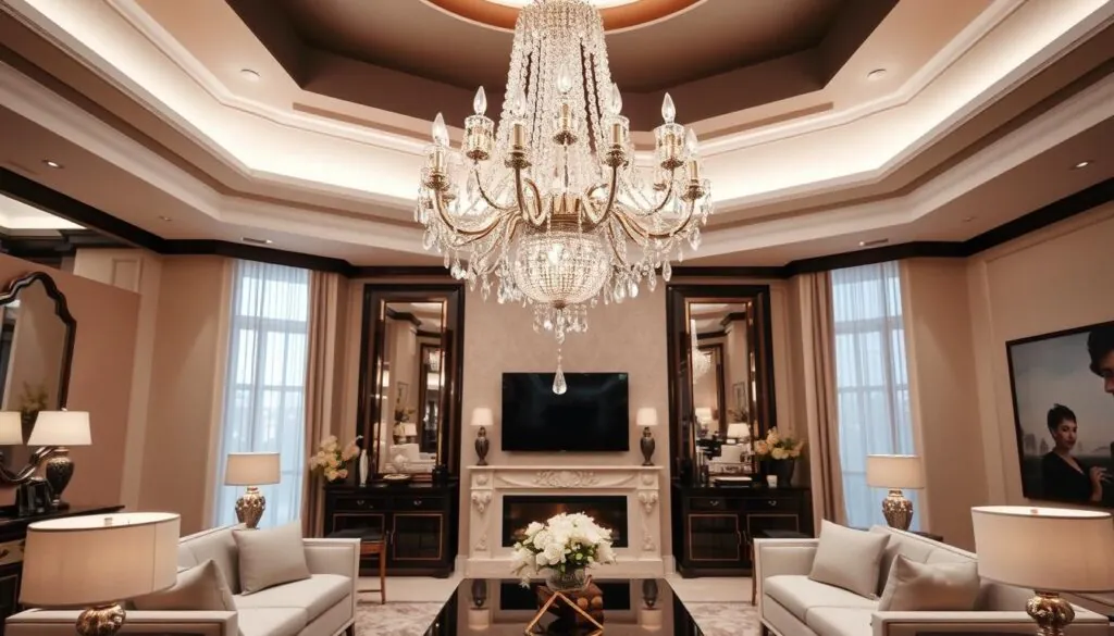 living room chandelier