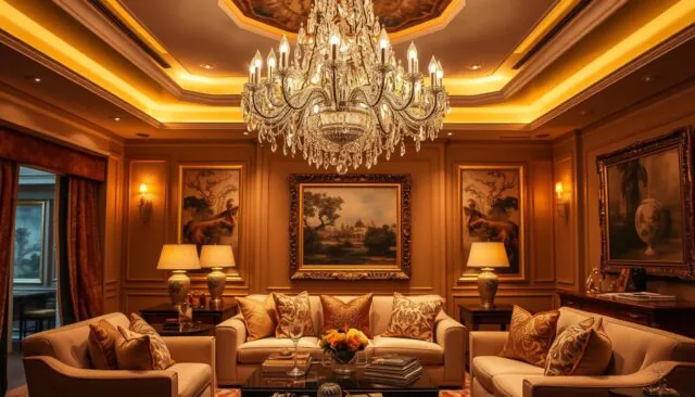 living room chandelier