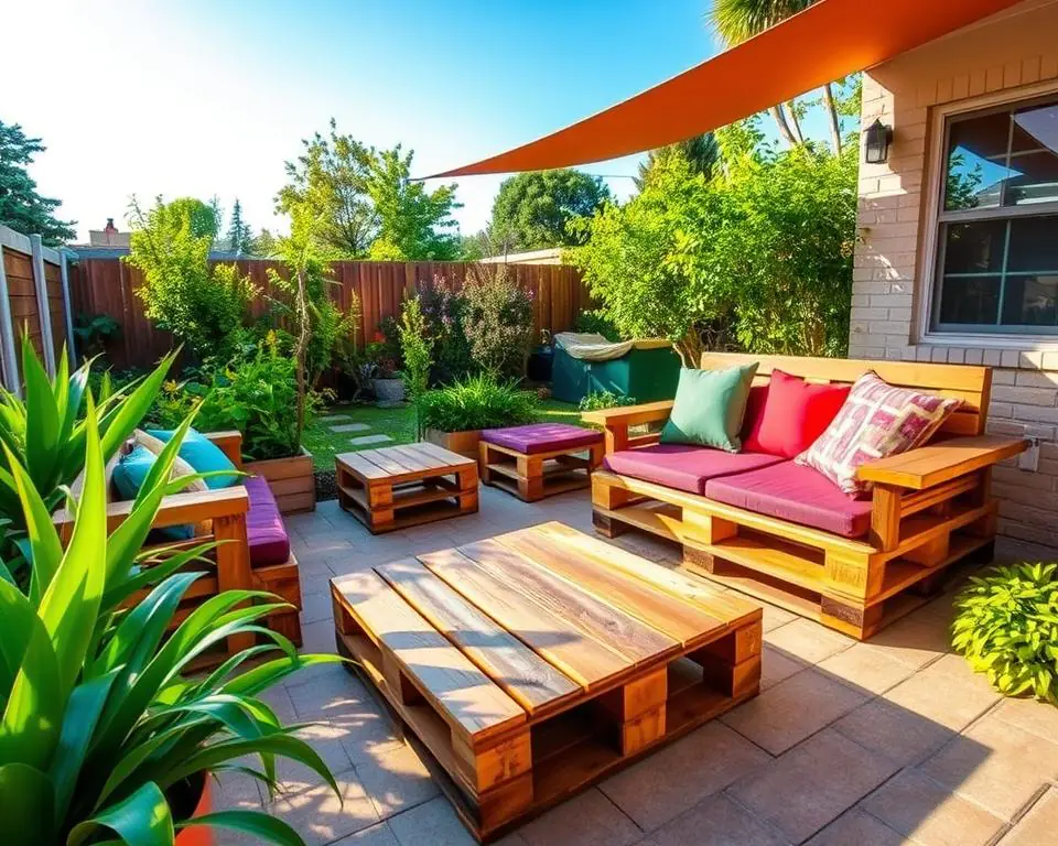 Outdoor Pallet Seating Design