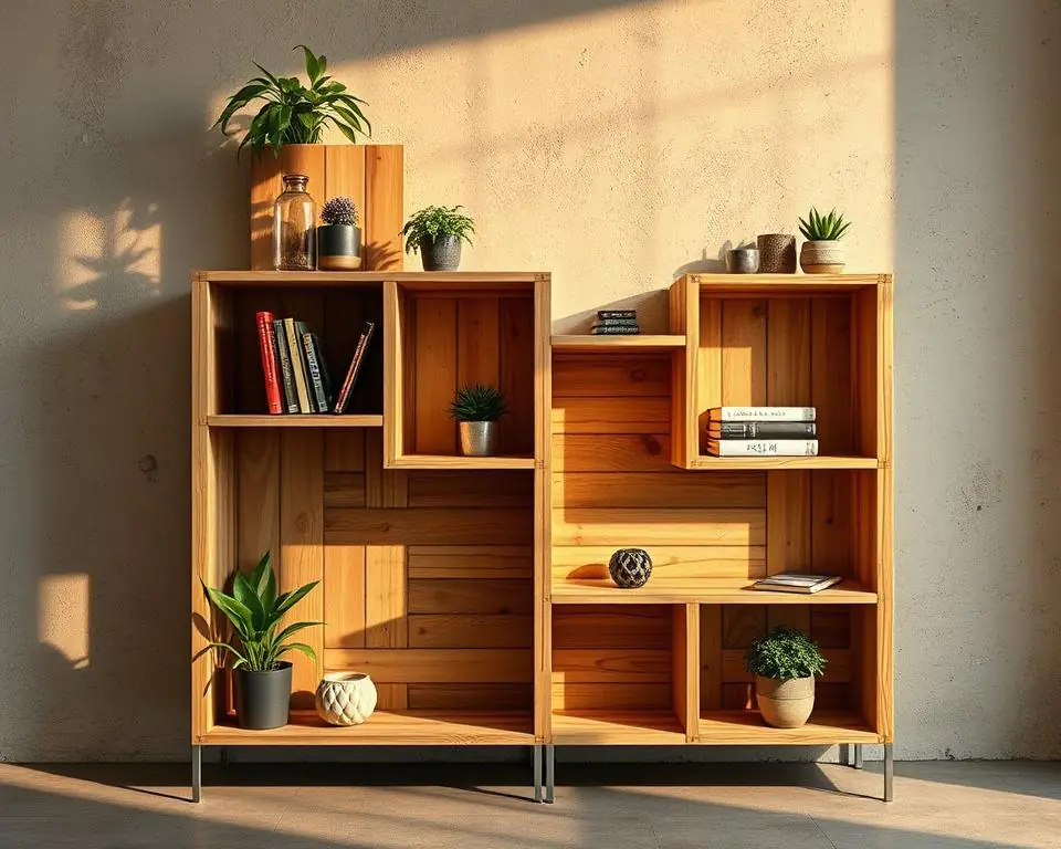 Pallet Bookshelf Design