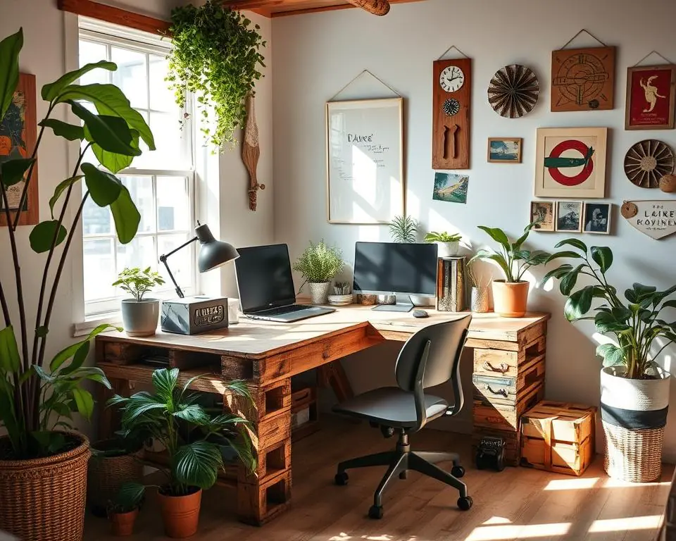 Pallet Desk Workspace DIY Project