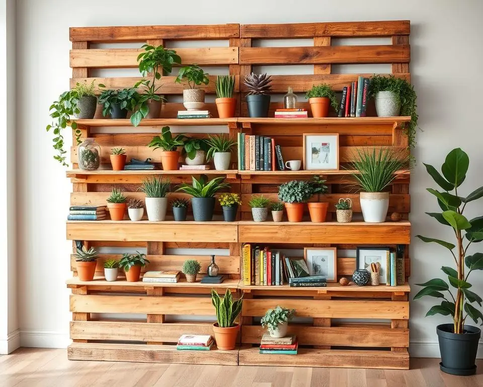 Pallet Wall Storage DIY Organizing