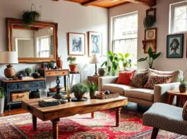 vintage and modern home decor