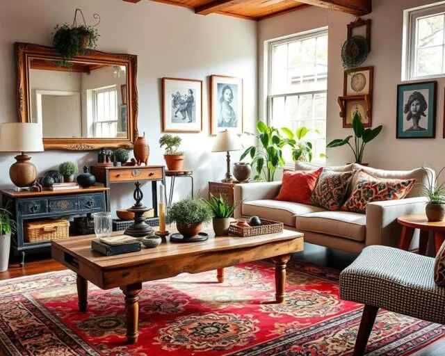 vintage and modern home decor